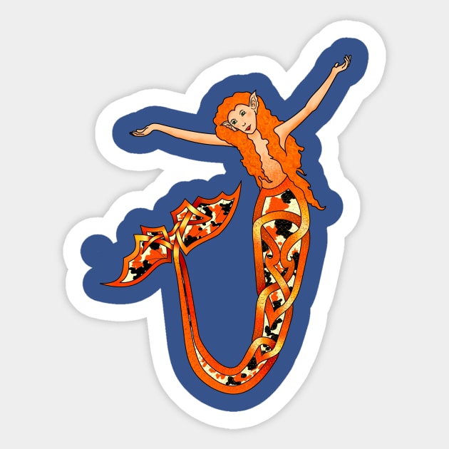 Koi Mermaid Sticker by KnotYourWorld4